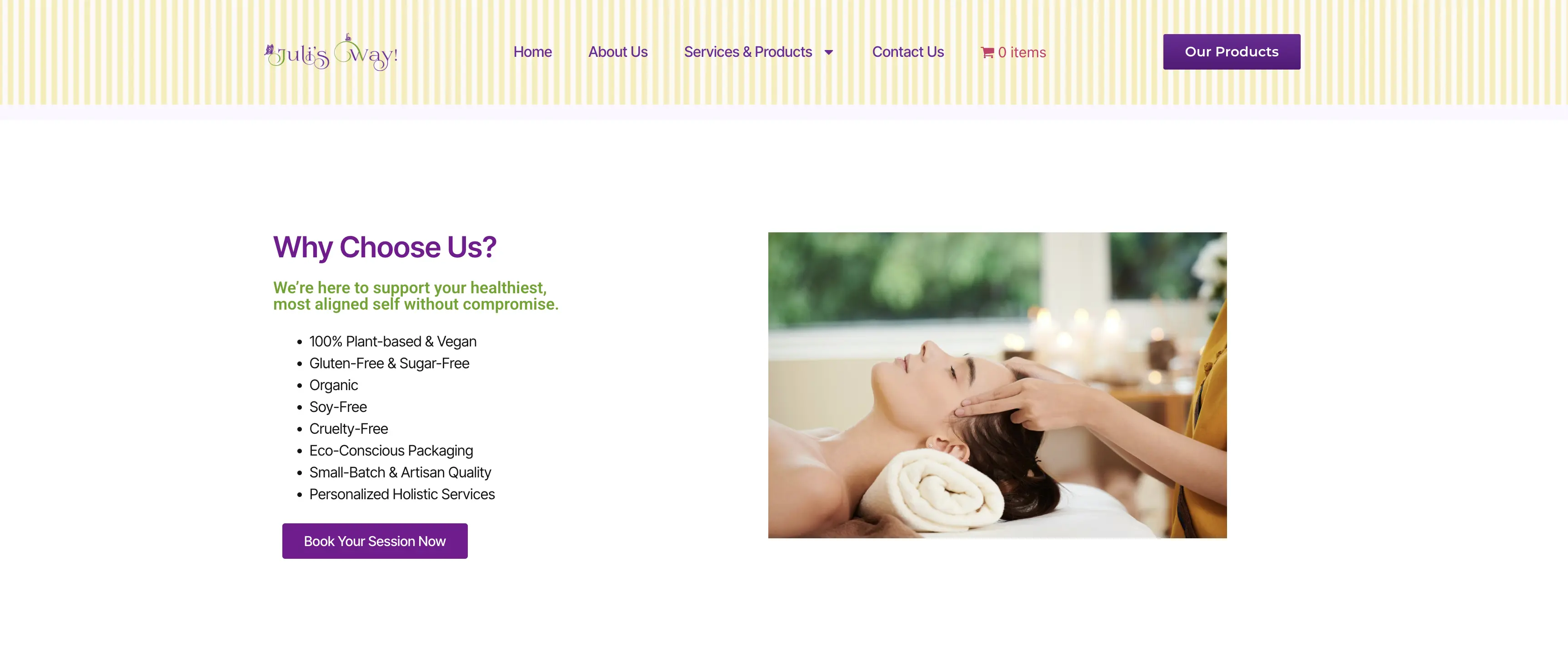 Juli's Way fashion e-commerce storefront designed by Timothy Iloba, professional website developer in Nigeria